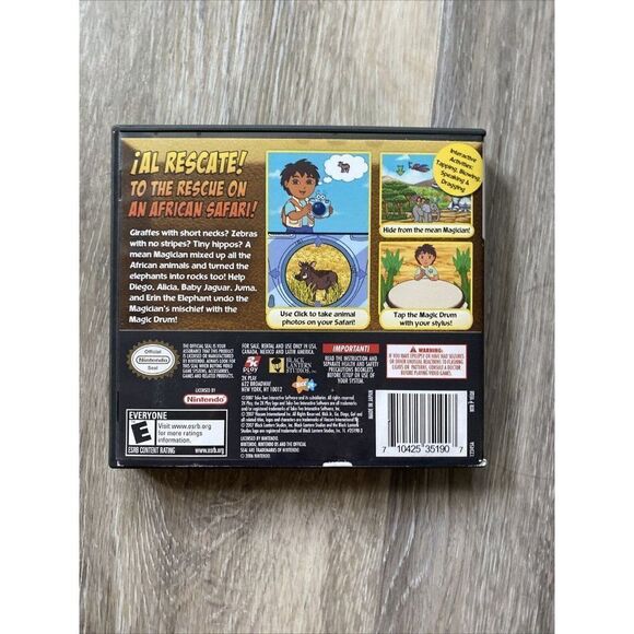 NINTENDO DS GO DIEGO GO! SAFARI RESCUE - RATED E F - Picture 4 of 4